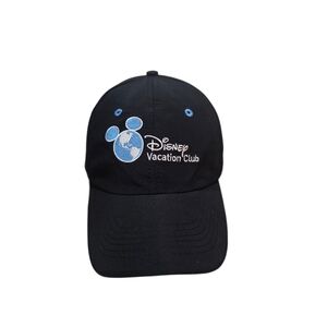 Disney Vacation Club Member DVC Embroidered Black Adjustable Baseball Hat EUC